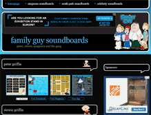 Tablet Screenshot of familyguy-soundboards.com